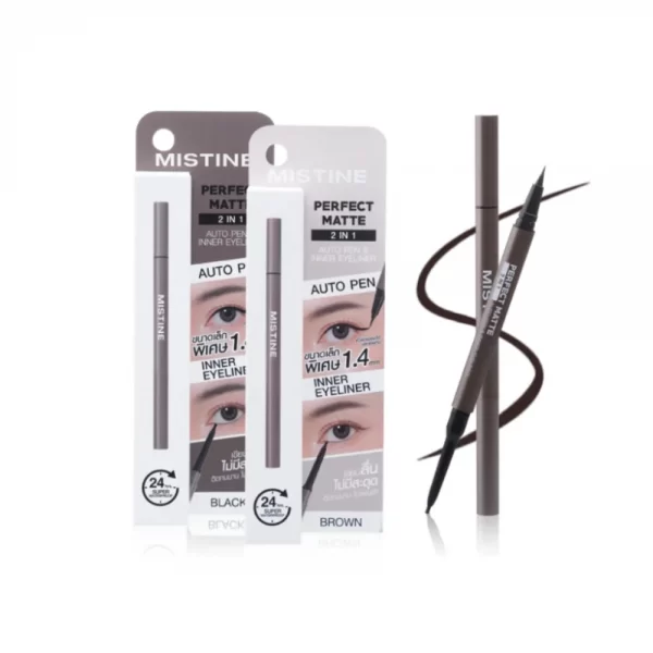 MISTINE PERFECT MATTE 2in1 Auto Pen & Inner Eyeliner แท่งเดียว 2 หัว