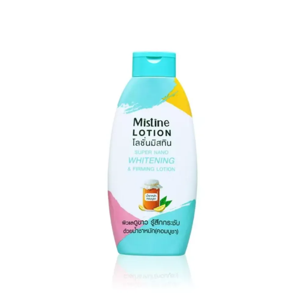 mistine super nano whitening & firming lotion โลชั่นผิวขาวกระจ่างใส โลชั่นบำรุงผิว มิสทิน super nano ผิวเนียนนุ่ม ลดหมองคล้ำ ครีมทาผิวขาวมีสารกันแดด โลชั่นเพิ่มความกระจ่างใส