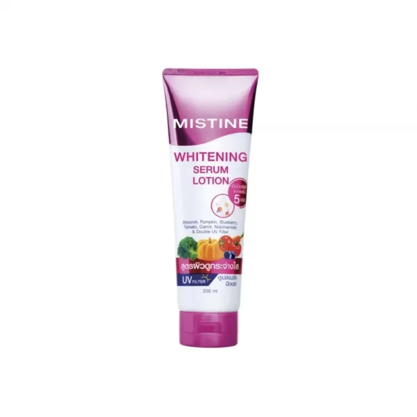 โลชั่นบำรุงผิวกาย สูตรผิวกระจ่างใส MISTINE WHITENING SERUM LOTION