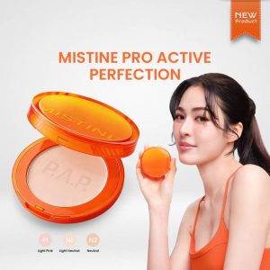 แป้ง MISTINE PRO ACTIVE PERFECTION คุมมัน ปกปิด ผิวเนียนสวยตลอดวัน
