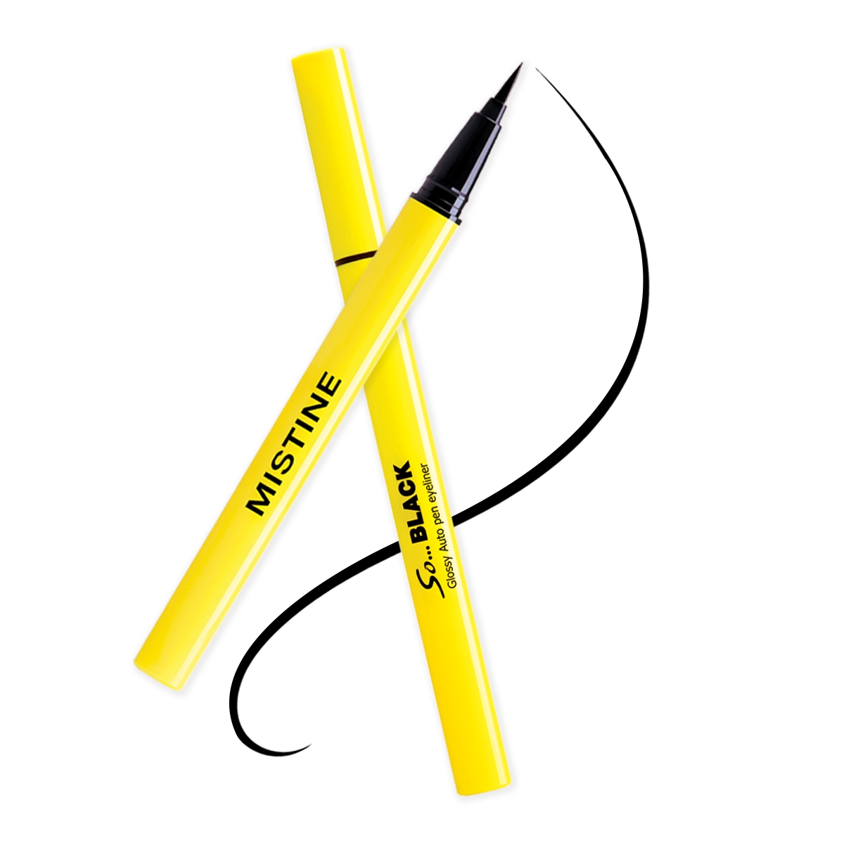 อายไลเนอร์ MISTINE SO BLACK GLOSSY AUTO PEN เขียนง่าย เส้นคม เงางามติดทน
