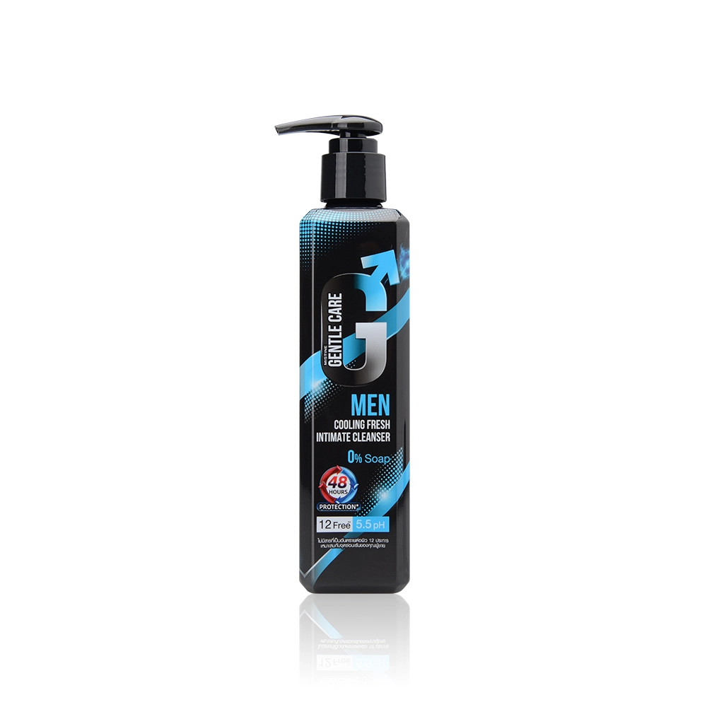 น้ำยาอนามัยสำหรับผู้ชาย มิสทิน เจนเทิล แคร์ สูตร COOLING FRESH ทำความสะอาดจุดซ่อนเร้น เย็นสดชื่นทันทีที่ใช้ ลดกลิ่นอับชื้นให้ความรู้สึกสะอาด ผิวไม่แห้งตึง