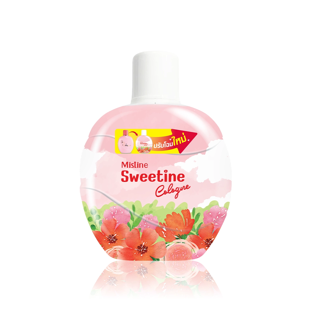 Sweetine กลิ่นหอม หวาน สดใส น่ารัก ขี้เล่น ให้ความรู้สึกอ่อนโยนและร่าเริง เหมาะกับผู้ที่ชอบกลิ่นที่ให้ความรู้สึกเป็นสาวหวาน