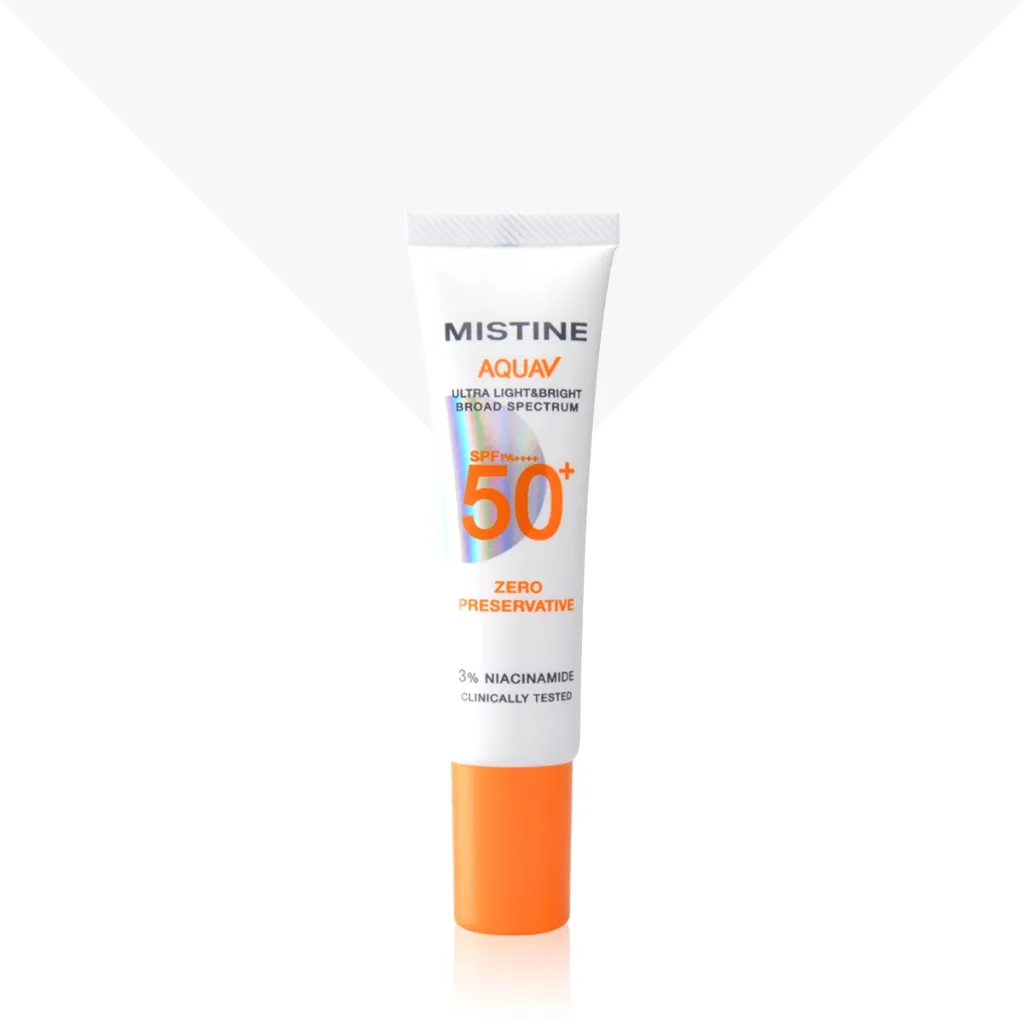 กันแดดไร้กันเสีย เนื้อบางเบา อ่อนโยนต่อผิวแพ้ง่าย ควบคุมความมันยาวนาน 12 ชม. ปกป้องผิวจากรังสี UVA/UVB และแสงสีฟ้า