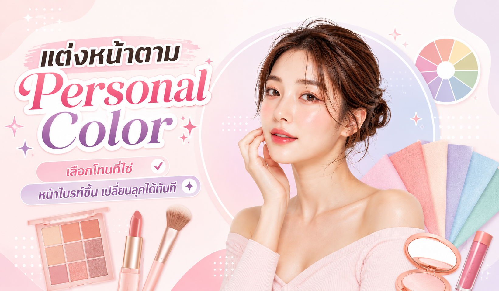 เทคนิคแต่งหน้าตาม Personal Color ทั้ง 4 โทน Spring, Summer, Autumn และ Winter ช่วยขับผิวให้ดูสว่าง หน้าไม่ดรอป