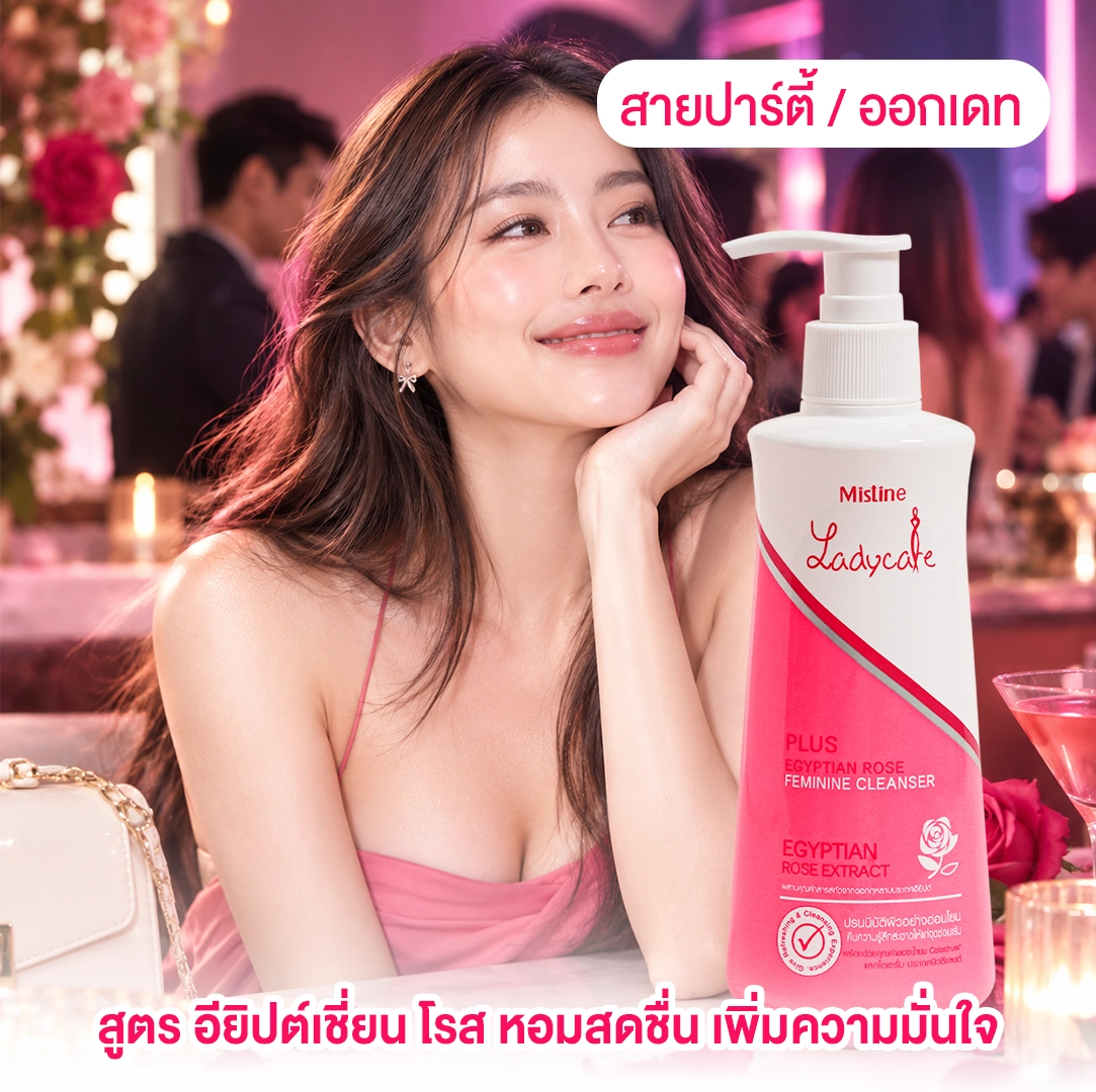 น้ำยาอนามัย Lady Care สูตรอียิปต์เชี่ยน โรส หอมสดชื่น เพิ่มความมั่นใจในวันออกเดทและสายปาร์ตี้
